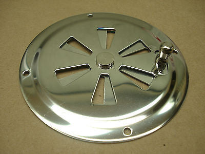 Gem Products 774 Stainless steel 4" round adjustable Gemlux butterfly vent ventilator Ventilation part from MarineSurplus.com