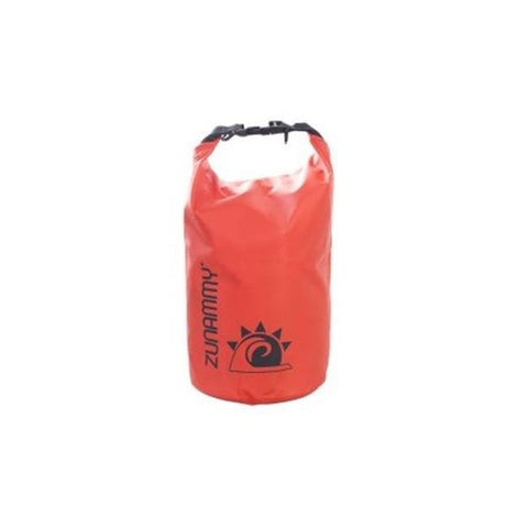 Zunammy ZWB2000RE-5LT 5 Liters Waterproof Roll Top Dry Bag; Floating Duffle Dry Gear Bag with Adjustable Shoulder Straps - Red