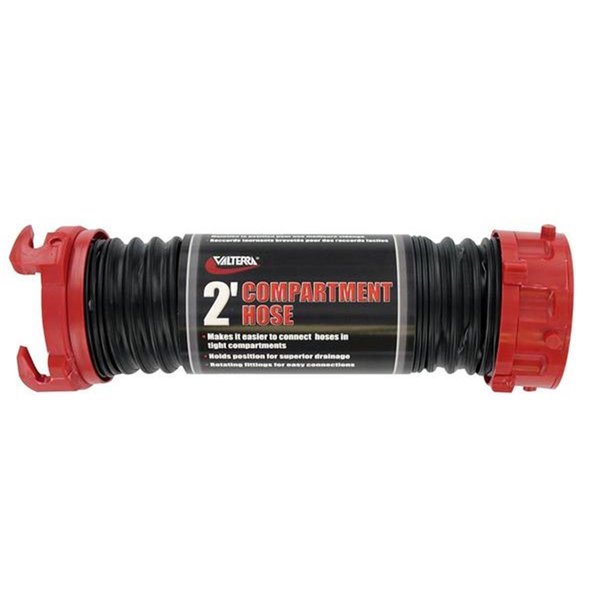 VALTERRA LLC D040202 2 Ft. Dominator Sewer Hose; Black