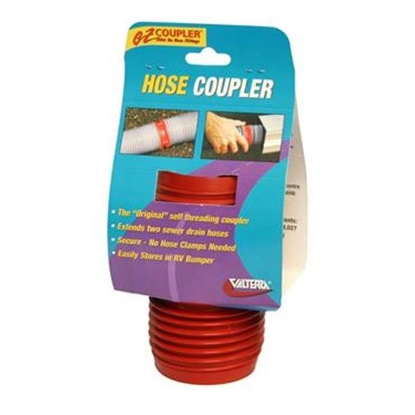 VALTERRA LLC F023102 Ez Coupler Sewer Hose Connector; Red