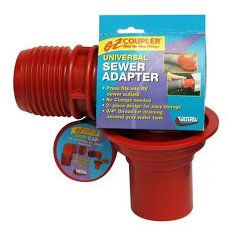 VALTERRA LLC F023103 Ez Coupler Sewer Hose Connector,  Red