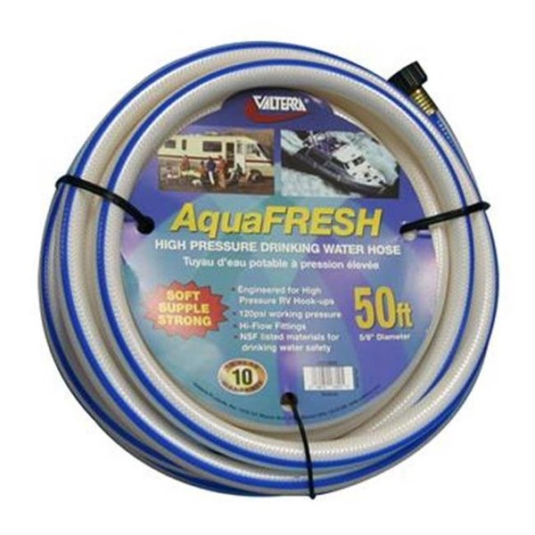 VALTERRA LLC W016600 Fresh Water Hose; White; 0.62 In. X 50 Ft.